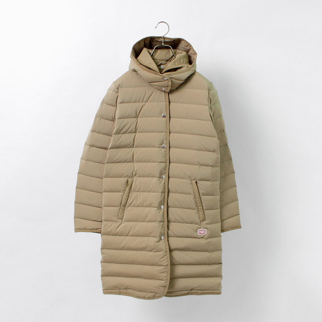 VINCENT ET MIREILLE（ヴァンソン エ ミレイユ） WOMENS ステッチレス ダウンコート レディース アウター ロング 2way  フード 薄手 700FP STITCHLESS DOWN COAT