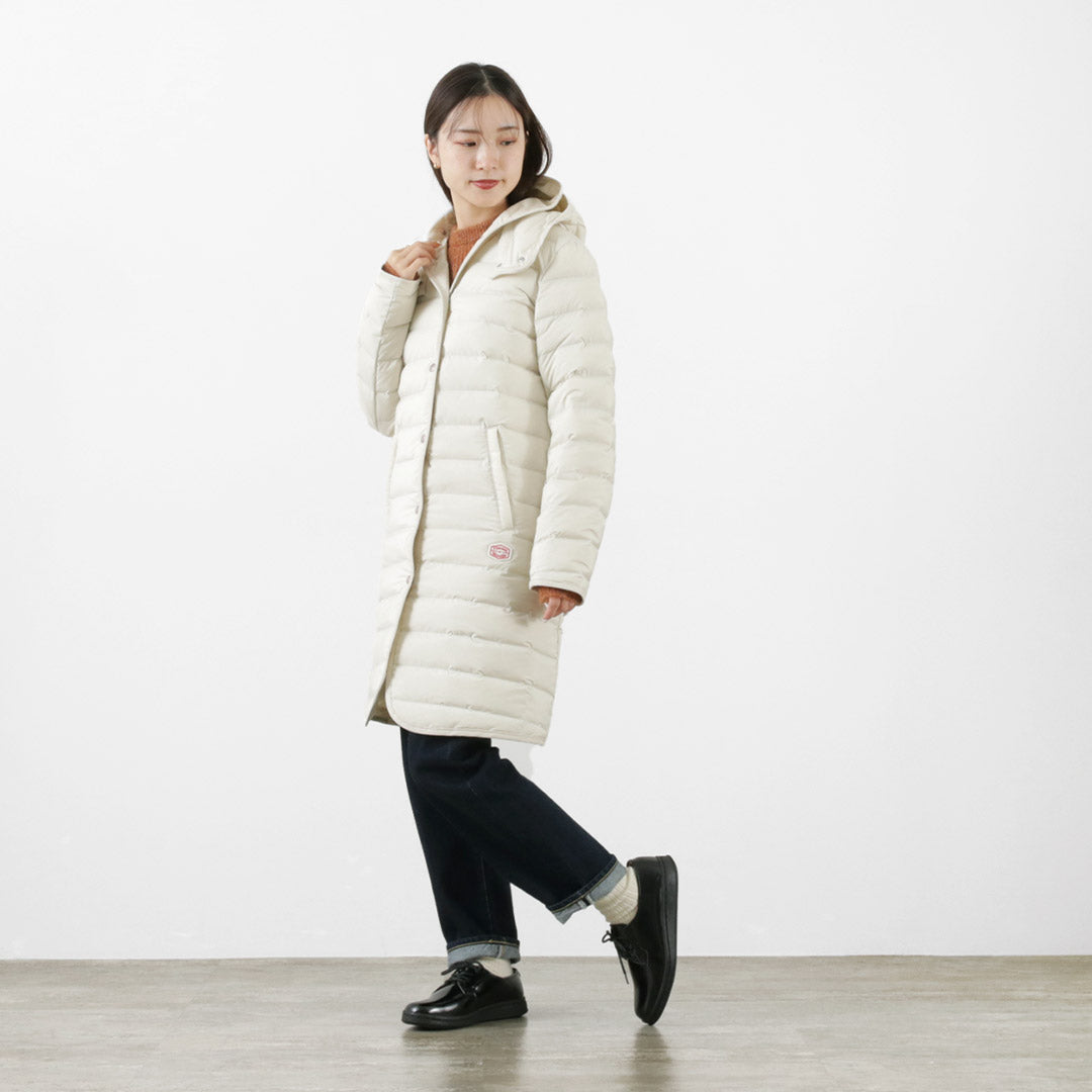 VINCENT ET MIREILLE（ヴァンソン エ ミレイユ） WOMENS ステッチレス ダウンコート レディース アウター ロング 2way  フード 薄手 700FP STITCHLESS DOWN COAT