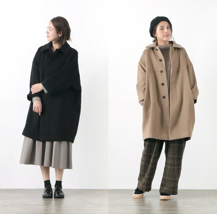 【50％OFF】HONNETE（オネット） バルーンコート / レディース / アウター / ロング / ワイド / ウール / カシミア /  HO-20AW CO1 / BALLOON COAT【セール】