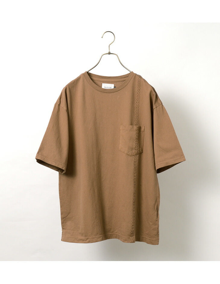 CAL O LINE（キャルオーライン） ライン ケーブル ショートスリーブ Tシャツ / メンズ / コットン / 日本製 / LINE CABLE  L/S TEE