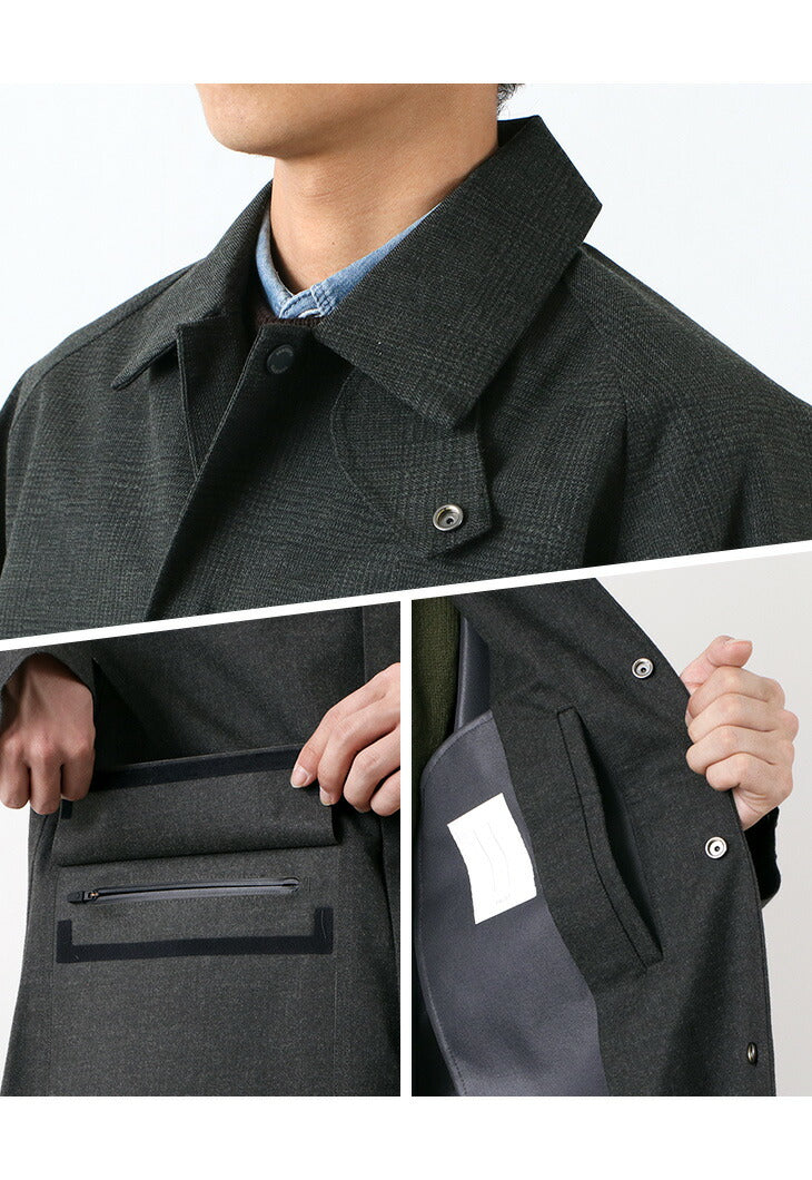 DESCENTE WOOL MIX SOUTIEN COLLAR COAT