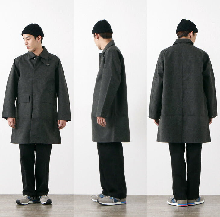 DESCENTE WOOL MIX SOUTIEN COLLAR COAT