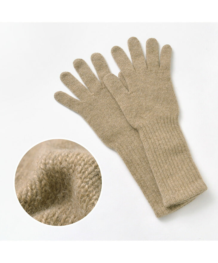 WILLIAM BRUNTON（ウィリアムブラントン） カシミヤ ロングリブカフ グローブ / 手袋 / レディース / 131 / 2PLY  CASHMERE LONG RIB CUFF GLOVES