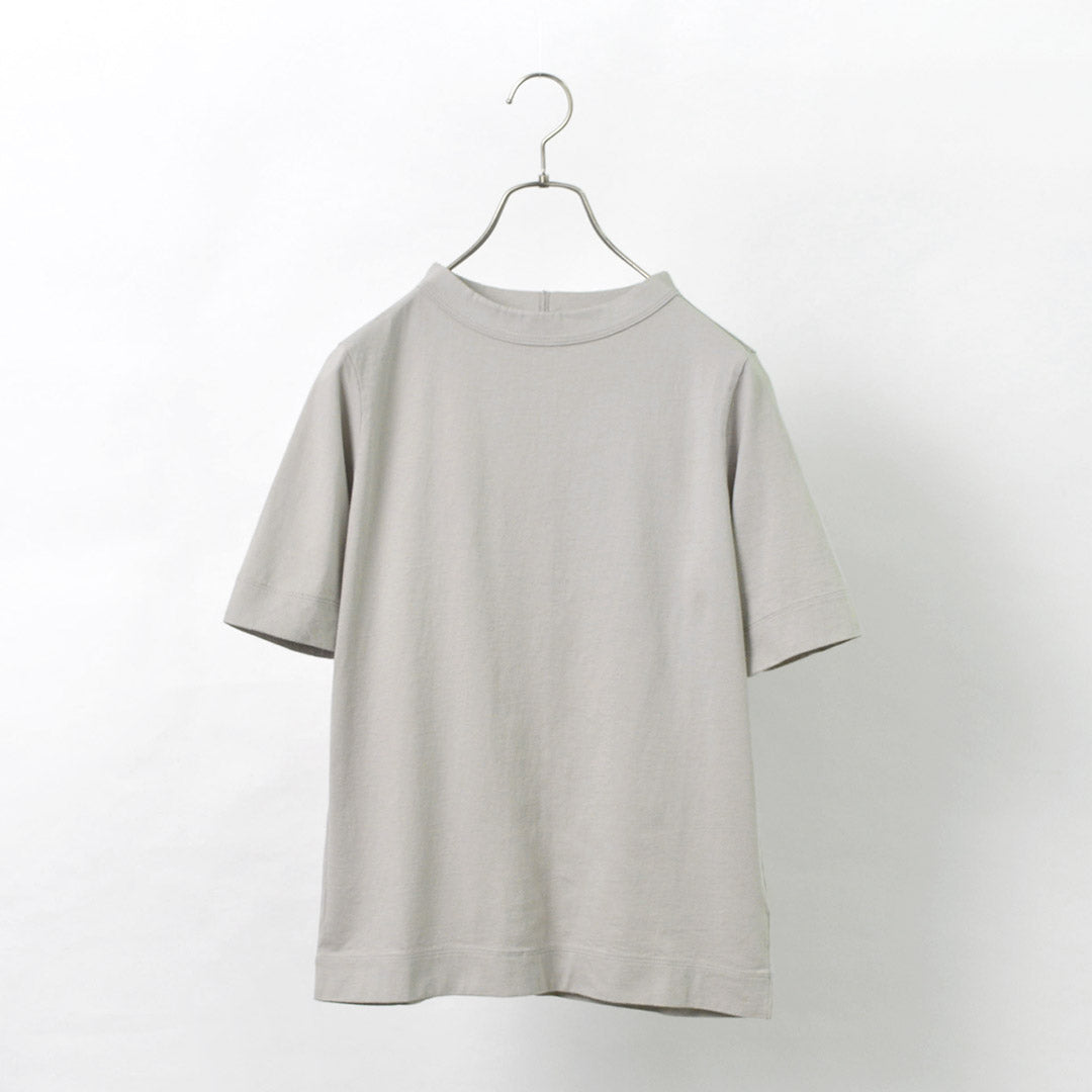 LAITERIE（レイトリー） USE天竺 5分袖 ボトルネック Tシャツ / レディース / カットソー / コットン / 無地 / シンプル /  LC20201 / BOTTLENECK T-SHIRT