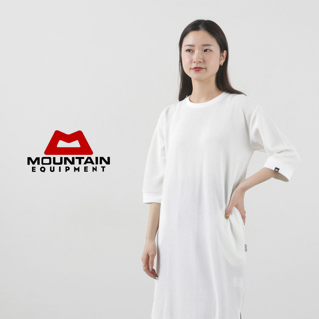 【30％OFF】MOUNTAIN EQUIPMENT（マウンテンイクイップメント） クイックドライ ワッフル ワンピース / 半袖 5分袖 速乾  アウトドア チュニック 無地 QD WAFFLE ONE-PIECE【セール】