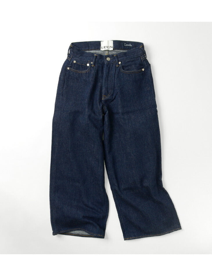 URVIN by JAPAN BLUE JEANS（アーヴィン） ワイド デニム -インディゴ ワンウォッシュ- / CAMILLE カミーユ /  レディース / ジーンズ ジーパン / 日本製 / UP140401 / WIDE DENIM