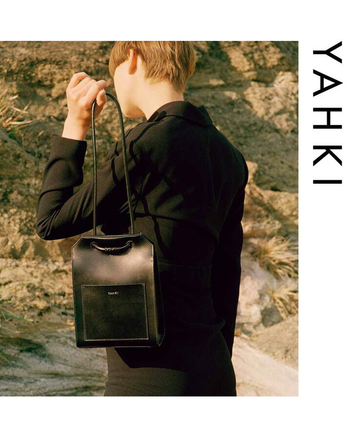 YAHKI / ヤーキ 】W FACE HAND BAG / 2way レザーハンドバッグ-