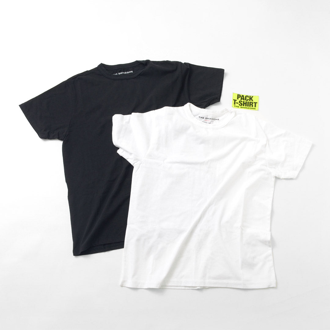SHINZONE(シンゾーン)のシンプルなクルーネックの2枚組Tシャツ - T