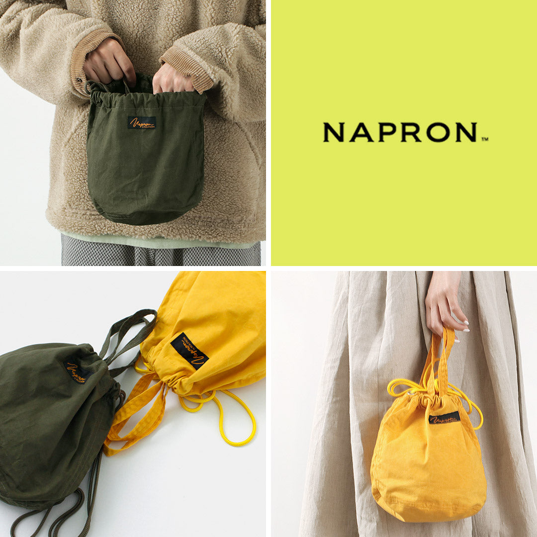 NAPRON（ナプロン） 別注 ペイシェントバッグ ミニ 5L パラフィンウェザー メンズ レディース 巾着 鞄 小さめ –  ROCOCO ONLINE STORE