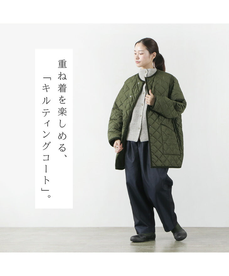 BARBOUR（バブアー） キルテッド ノーカラーコート ナイロン