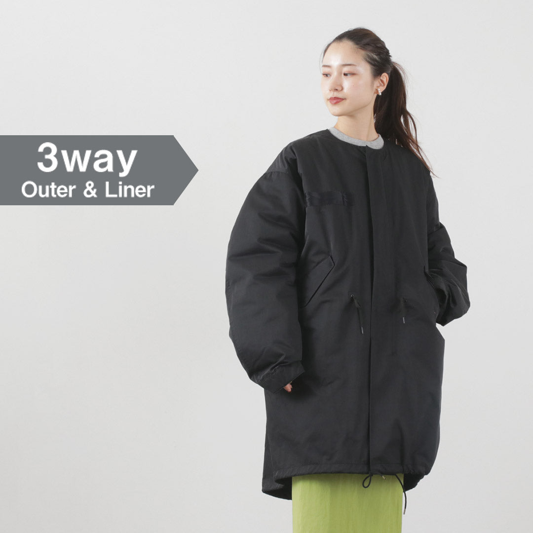 SHINZONE（シンゾーン） フィールドパーカー アウター レディース ロングコート 3WAY キルティング ミリタリーアウター 日本製  19AMSCO63 FIELD PARKA