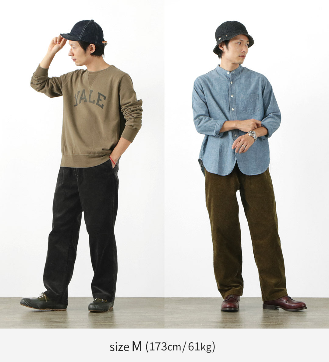 FOB FACTORY（FOBファクトリー） ワイド ウェル コーデュロイ パンツ メンズ イージーパンツ 厚手 上品 ゆったり 日本製 WIDE  WALE CORDUROY PANTS