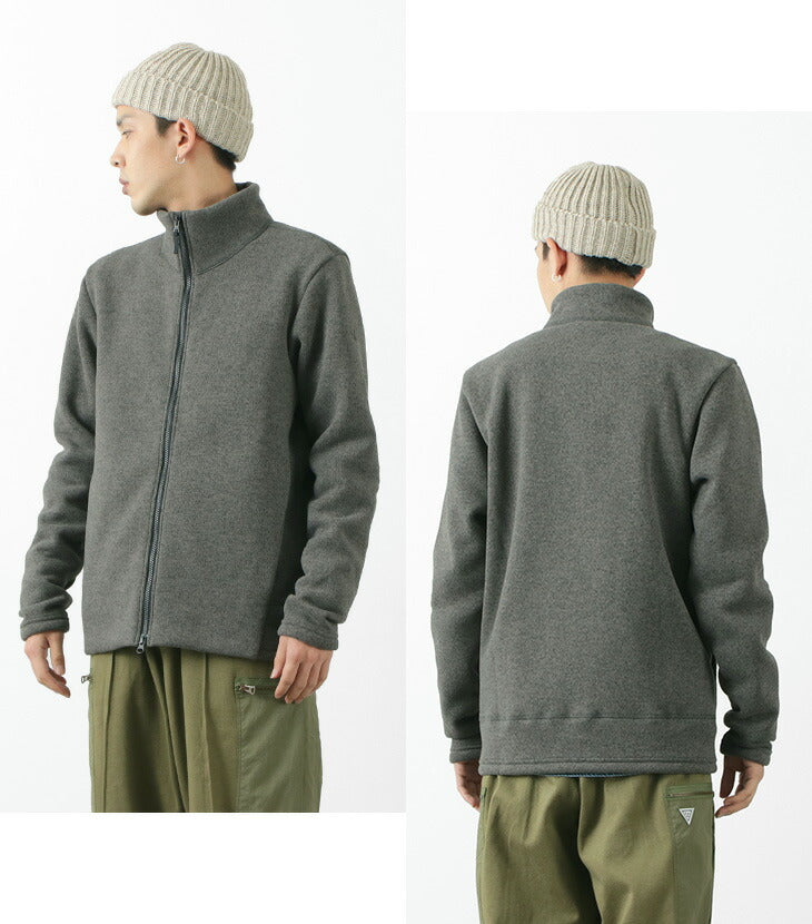 POUTNIK BY TILAK Monk zip-up fleece jacket