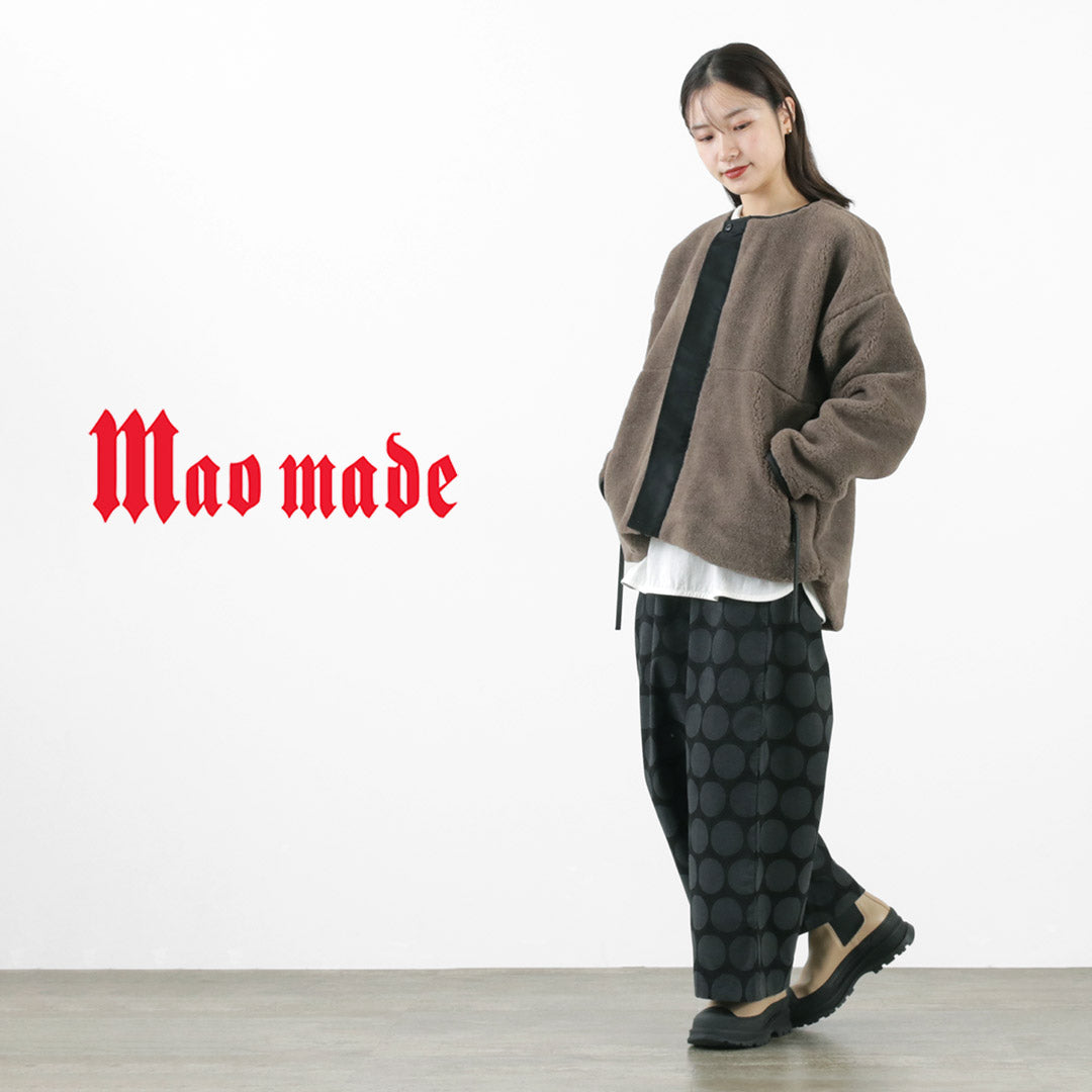 50％OFF】MAO MADE（マオメイド） ベアー ボア ショート丈ノーカラー