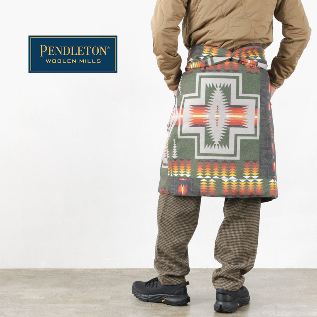 PENDLETONペンドルトン ダウン ポンチョ 膝掛け ブランケット - 寝袋/寝具