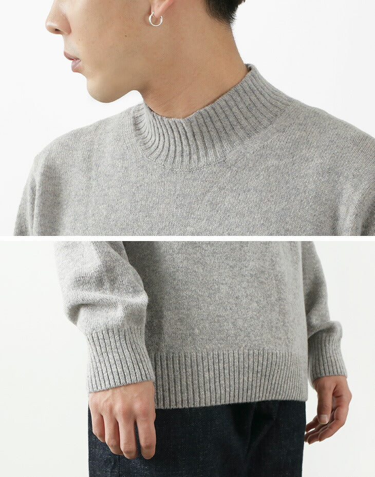 Mars Knitwear モックネックニット（Ｍ）Light Grey-