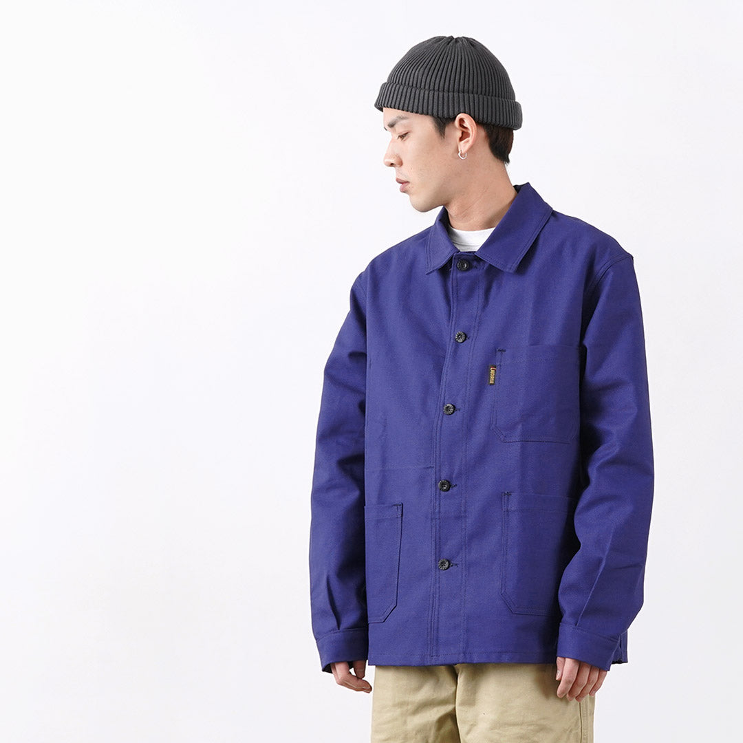 LE LABOUREUR Cotton twill coverall jacket