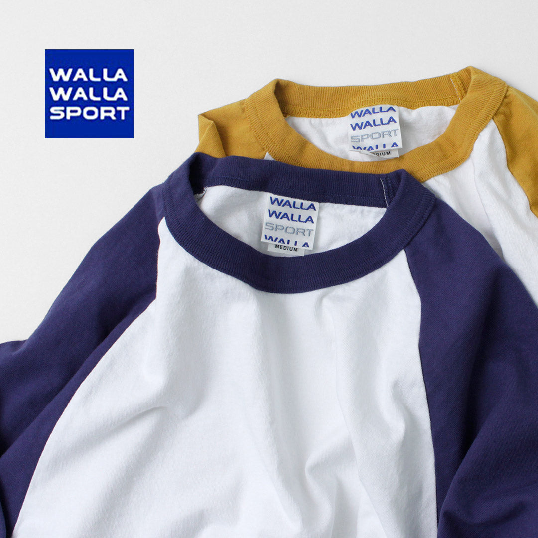 WALLA WALLA SPORT（ワラワラスポーツ） 七分袖 2トーン ベースボール