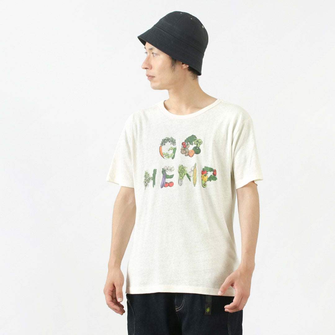 GOHEMP（ゴーヘンプ） ベジ＆ハーブ ロゴ ベーシック ショートスリーブ