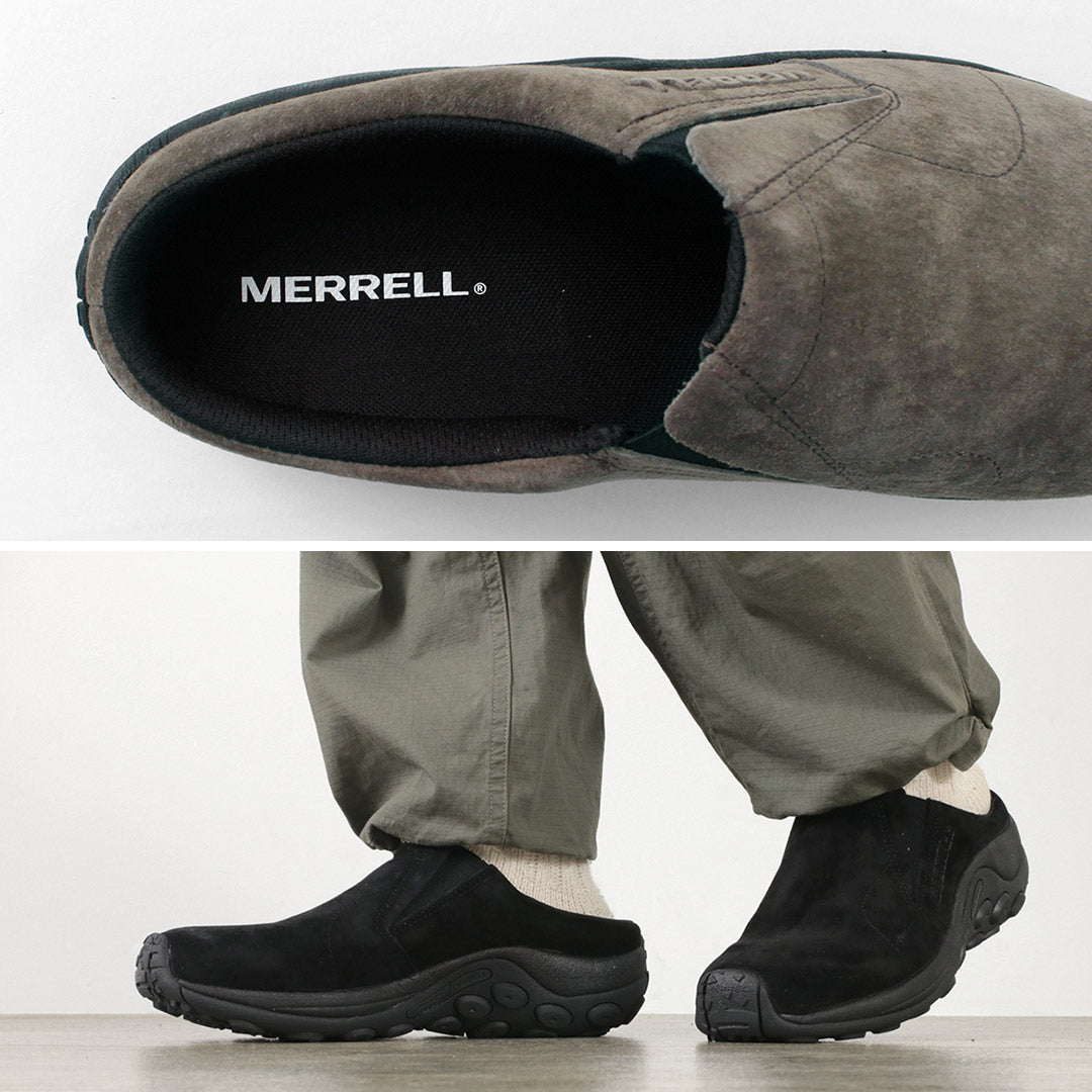 MERRELL（メレル） ジャングルスライド メンズ クロッグシューズ サンダル シューズ 靴 スエードレザー 撥水 カジュアル アウトドア  JUNGLE SLIDE