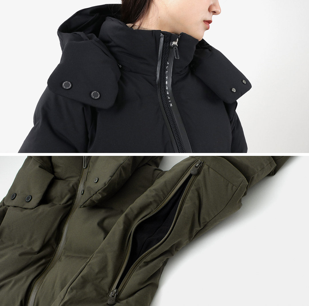 DESCENTE / ALLTERRAIN（デサント / オルテライン） 水沢ダウンコート アンカーHC レディース アウター ロング 日本製  DAWUGK43U MIZUSAWA DOWN COAT ANCHOR-HC