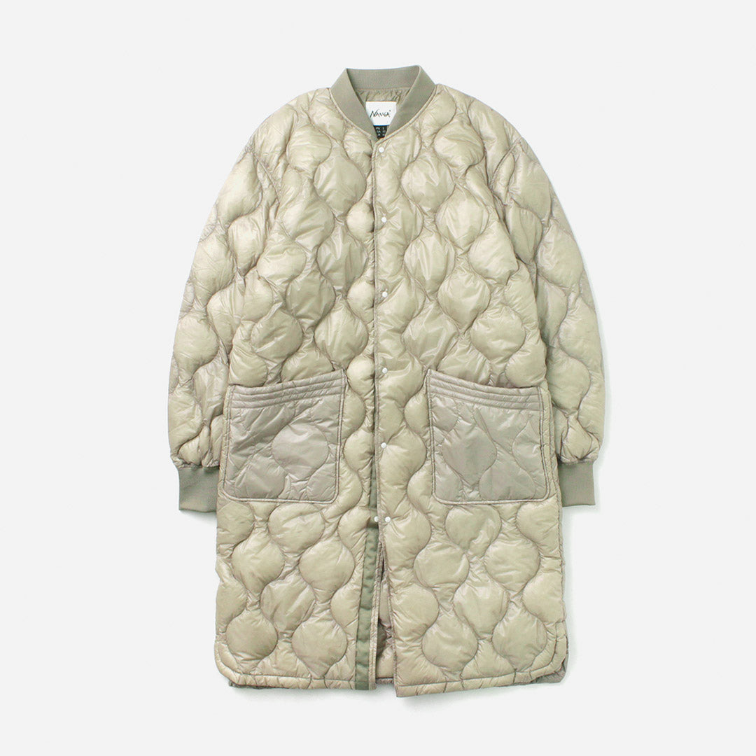 NANGA（ナンガ） オニオンキルト ダウン ハーフコート アウター メンズ レディース ユニセックス アウトドア ロングコート ONION  QUILT HALF COAT