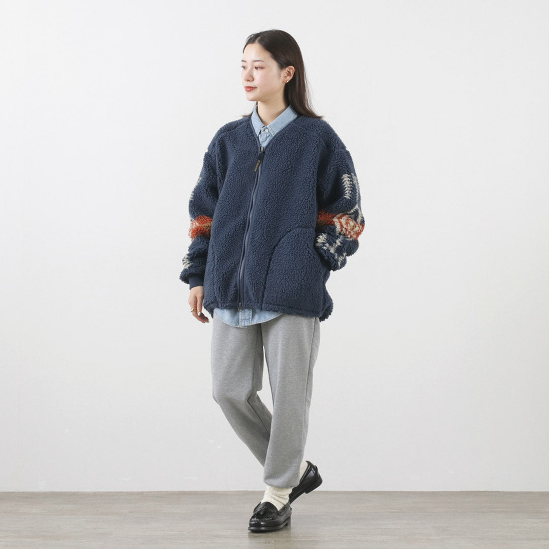 PENDLETON（ペンドルトン） ボアジャガード Vネック ジップ