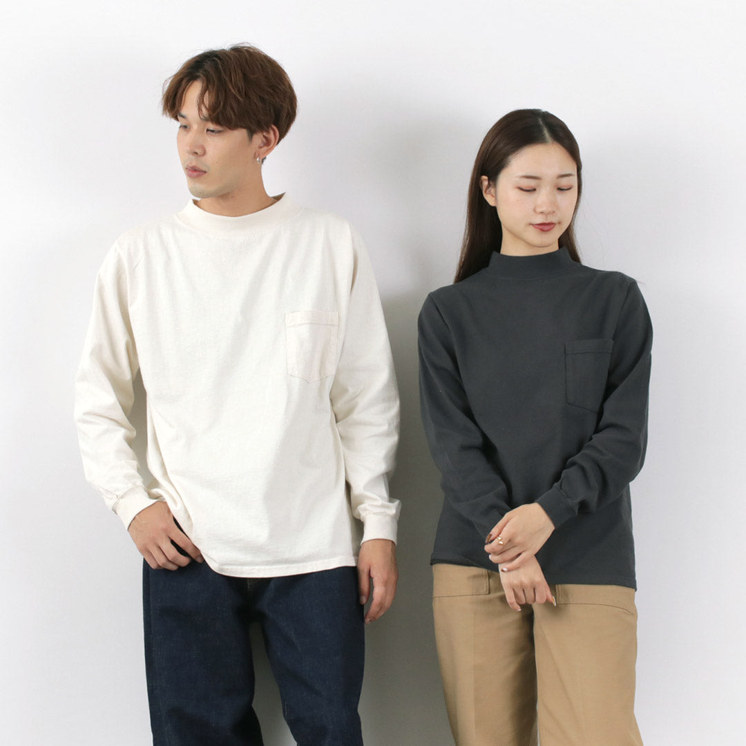 GOODWEAR（グッドウェア） ロングスリーブ モックネック ポケットＴ