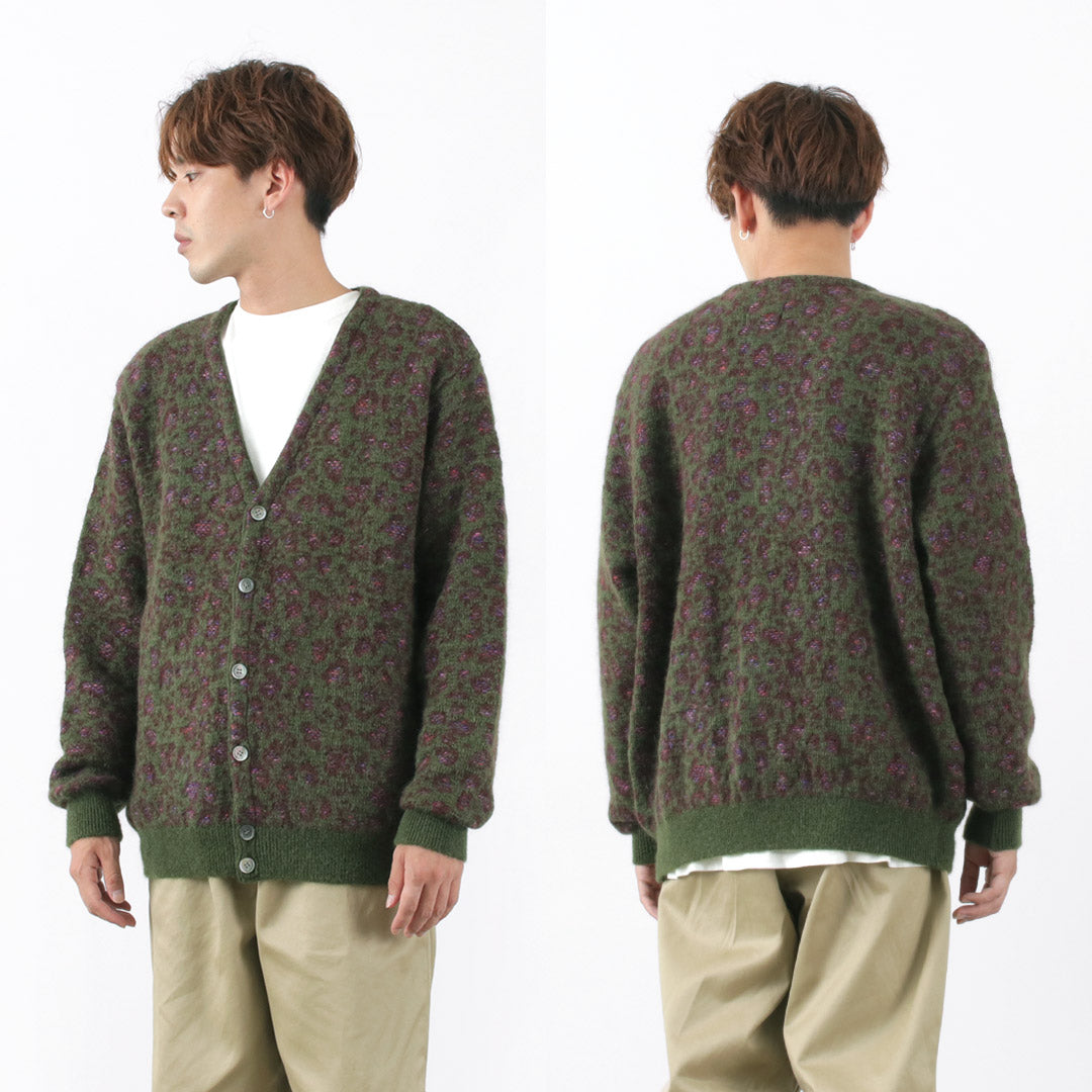 COOHEM Leopard Tweed Cardigan