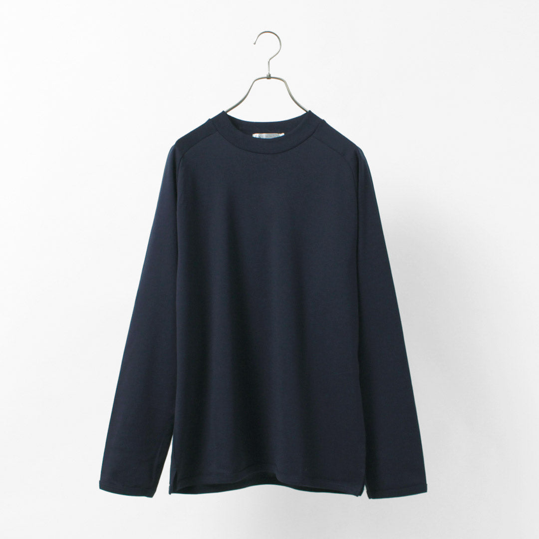 RE MADE IN TOKYO JAPAN Perfect Inner Giza Mock Neck Long Sleeve T 