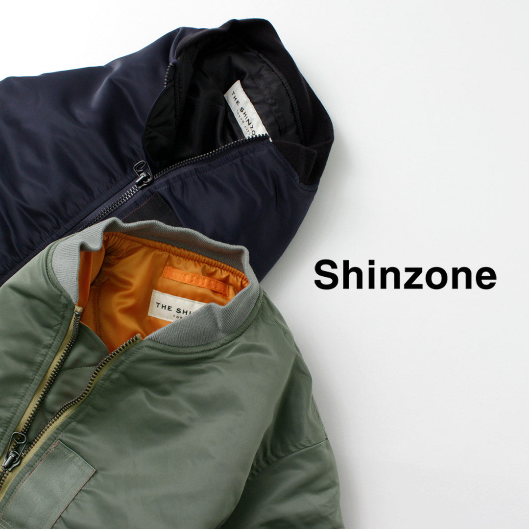 【30％OFF】SHINZONE（シンゾーン） MA-1 フライトジャケット アウター 上着 ブルゾン レディース ミリタリー ビッグシルエット  日本製 21AMSJK04【セール】
