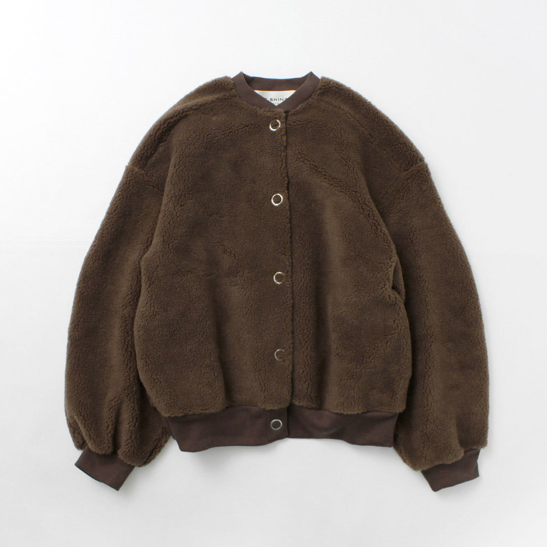 【20％OFF】SHINZONE（シンゾーン） ボア ケープリン ブルゾン レディース アウター ショート丈 もこもこ 日本製 22AMSJK03  BOA CAPLIN BLOUSON【セール】