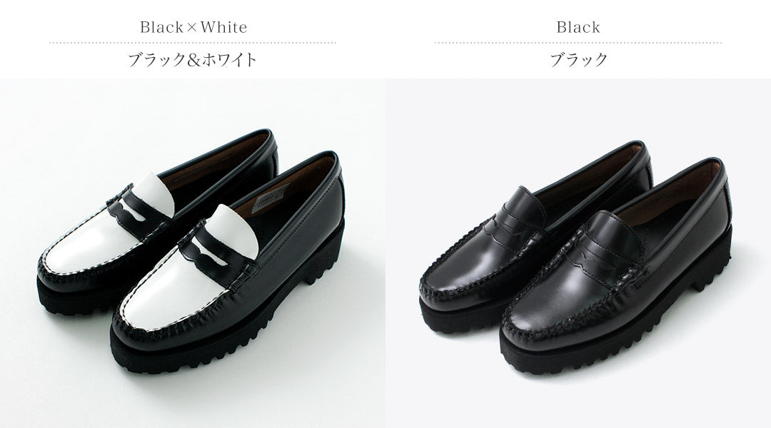 【30％OFF】G.H.BASS（ジーエイチバス） WEEJUN 90S ペニーローファー 厚底 / レディース 革靴 レザーシューズ EASY  WEEJUNS 90S PENNY LOAFERS【セール】