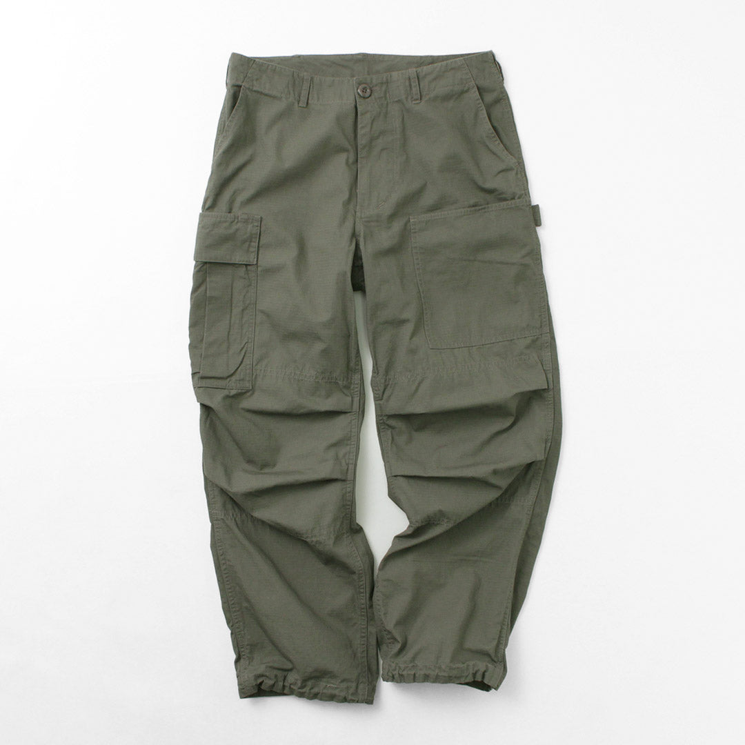 UM10296 Forest Green Mini-Ripstop Corrections Cargo Trousers - Cal