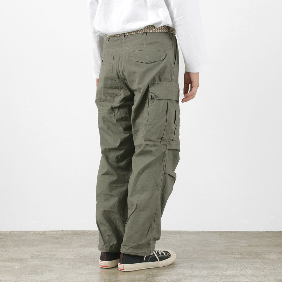 GARAGE GREEN WORKS Gardener Cotton Ripstop Cargo Pants