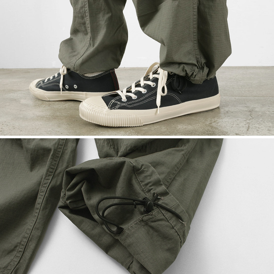 GARAGE GREEN WORKS Gardener Cotton Ripstop Cargo Pants