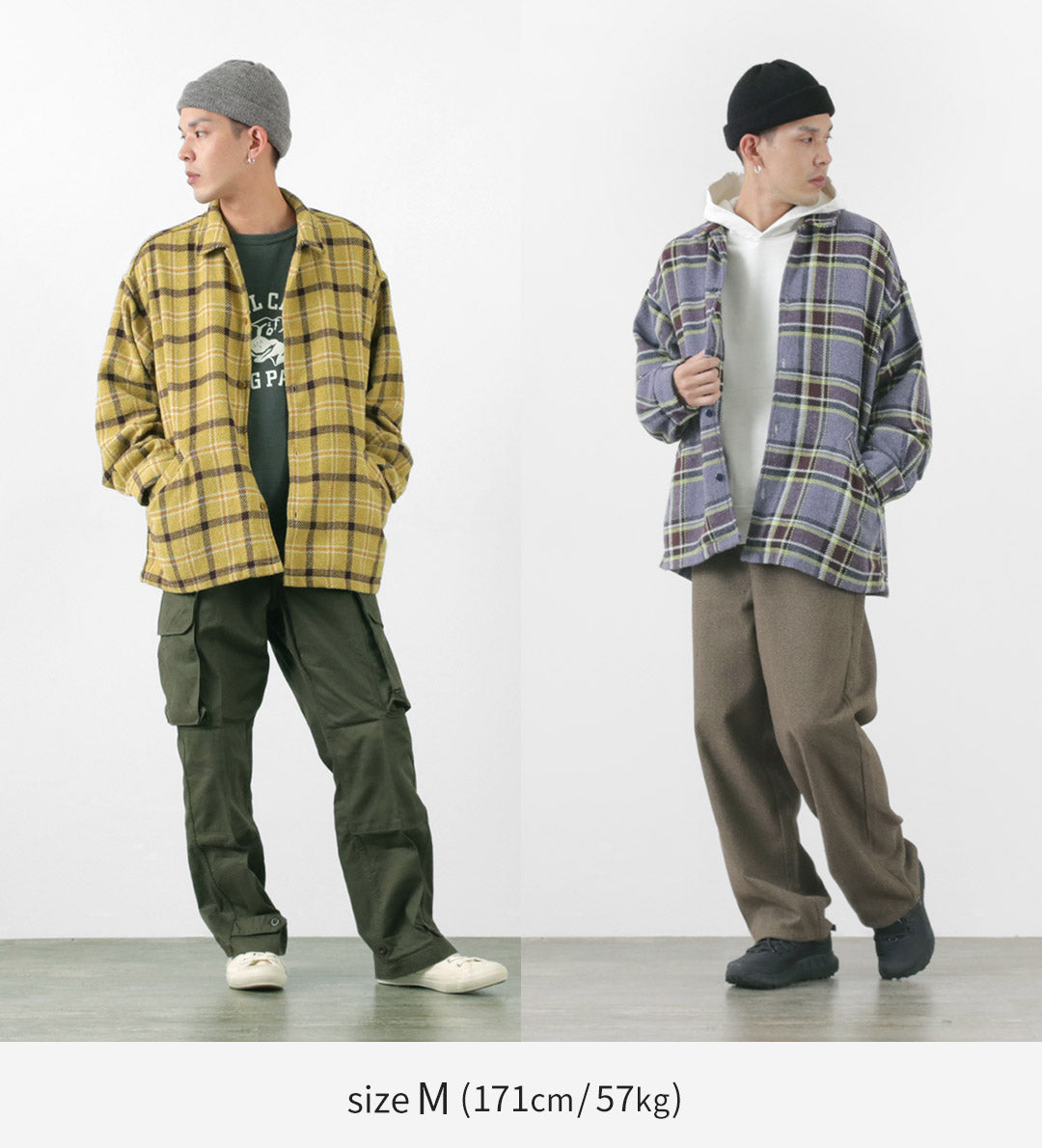 REMI RELIEF Jazz Check Wide SHIRT CPO Shirt Jacket