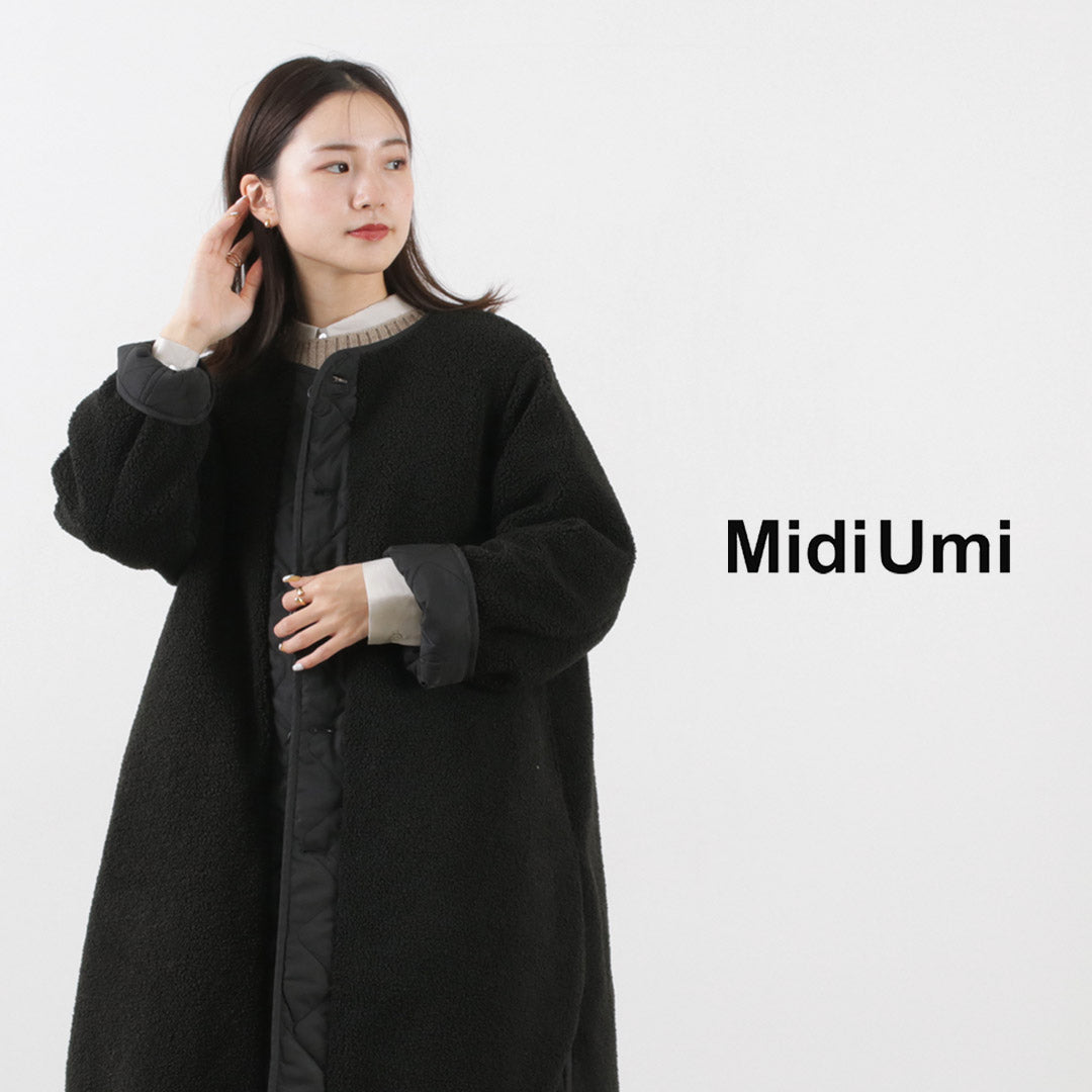 MIDIUMI（ミディウミ） キルティング リバーシブル コート レディース 