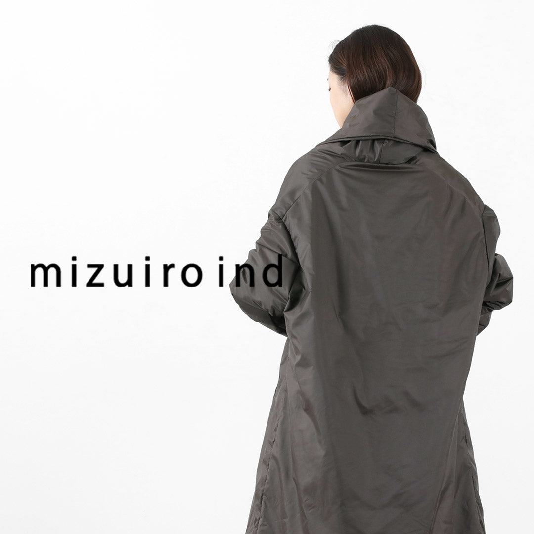 MIZUIRO IND（ミズイロインド） ドレープロング ライトダウンコート