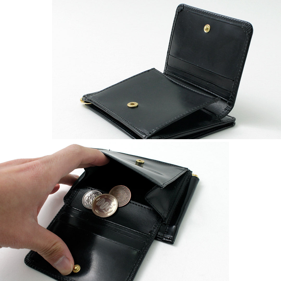 GLENROYAL（グレンロイヤル） マネークリップ付コインポケット メンズ 財布 小銭入れ 二つ折り 本革 レザー スリム ギフト MONEY  CLIP WITH COIN POCKET