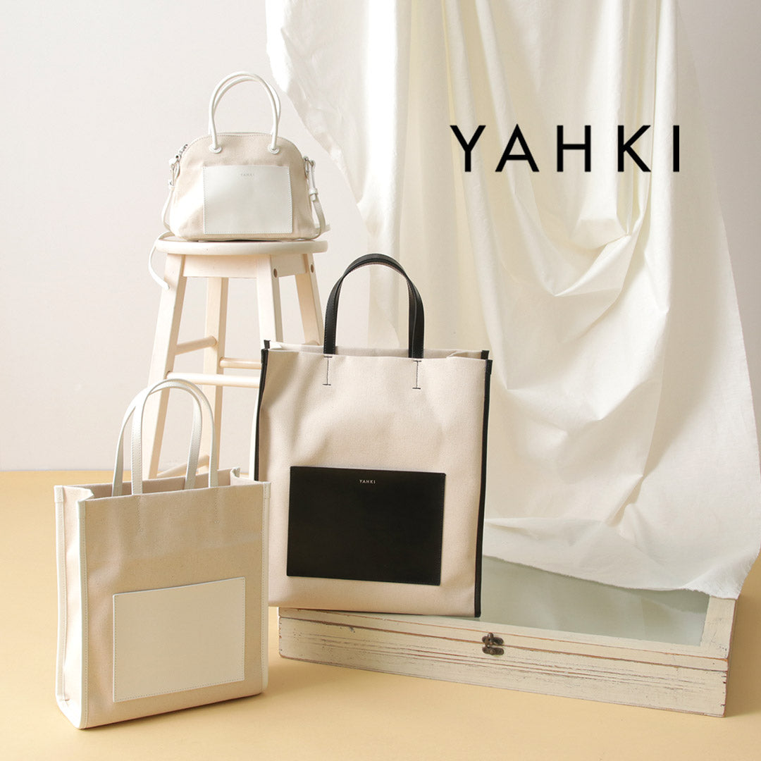 YAHKI（ヤーキ） キャンバス×レザーコンビ トート スモール CANVAS