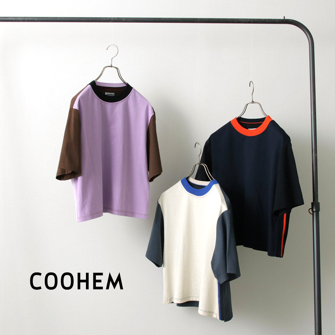 COOHEM（コーヘン） ニットサイドライン Tシャツ / レディース 半袖