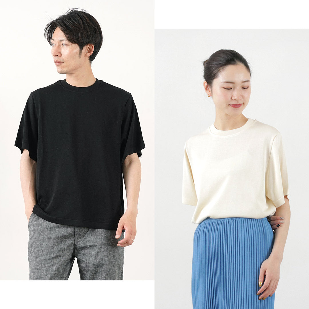 YONETOMI NEW BASIC（ヨネトミニューベーシック） シルクニット T