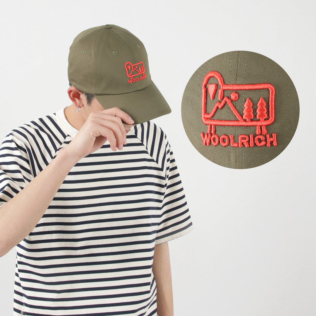 WOOLRICH Cotton Twill Logo Cap