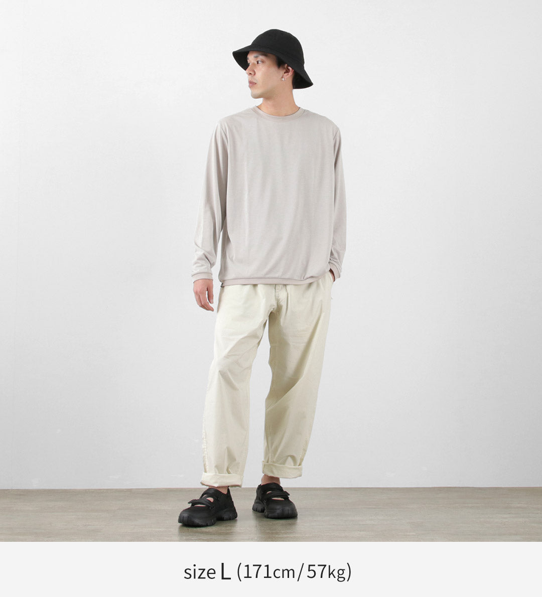 MOUNTAIN EQUIPMENT（マウンテンイクィップメント） ロングスリーブ リブ Tシャツ / メンズ トップス カットソー ロンT 長袖  無地 LONG SLEEVED RIB TEE