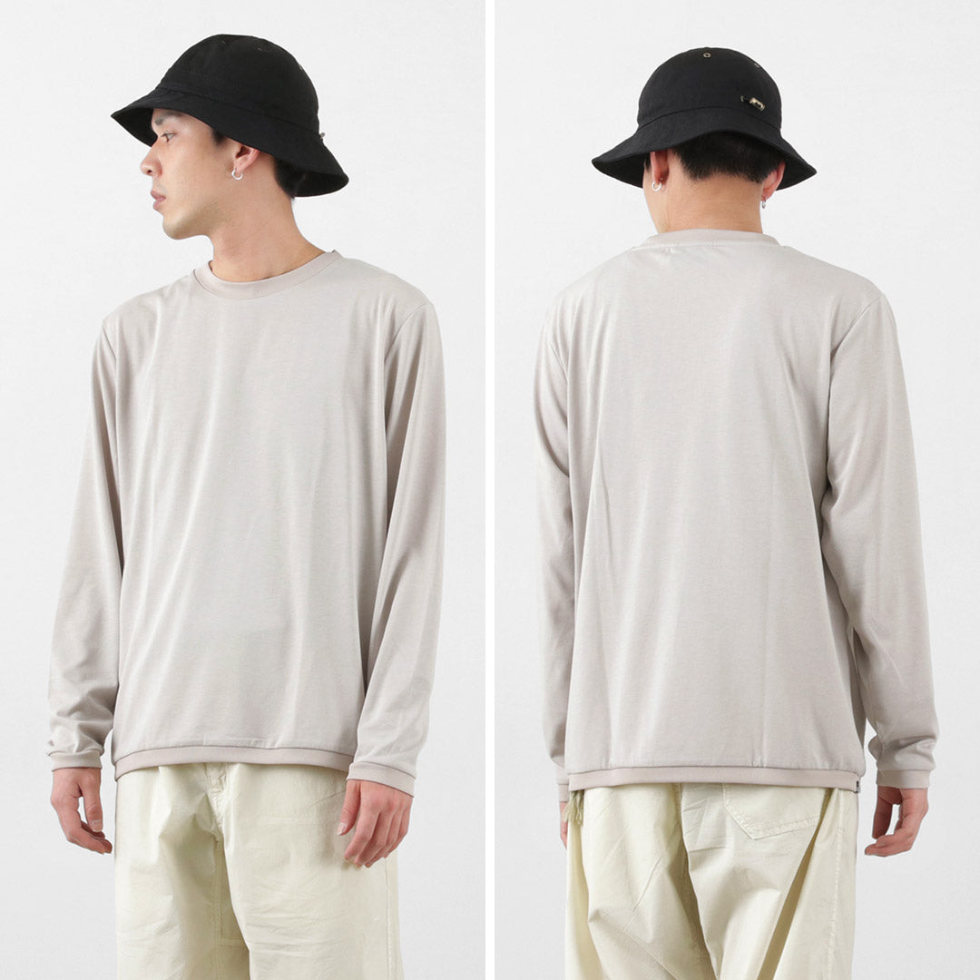 MOUNTAIN EQUIPMENT（マウンテンイクィップメント） ロングスリーブ リブ Tシャツ / メンズ トップス カットソー ロンT 長袖  無地 LONG SLEEVED RIB TEE