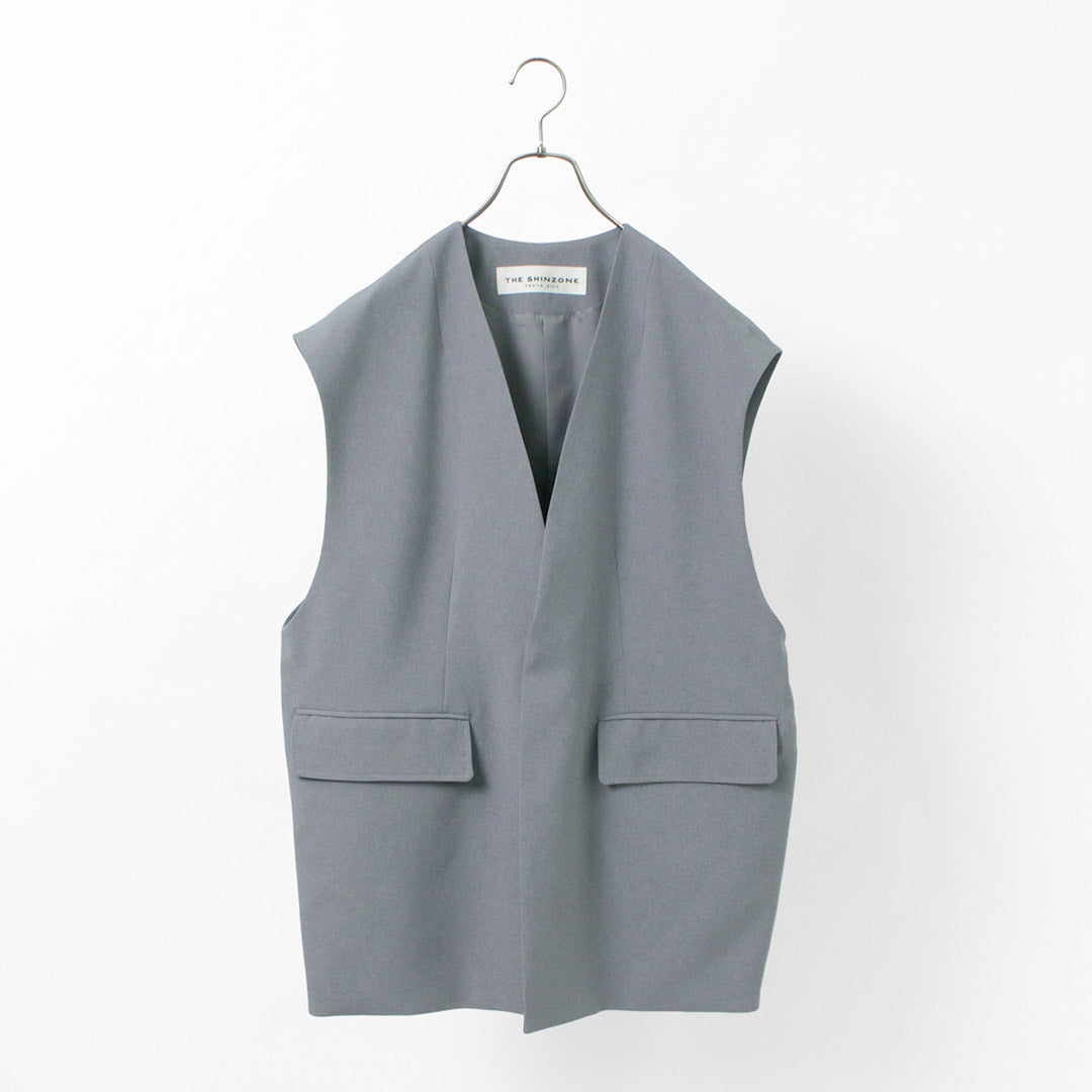 SHINZONE（シンゾーン） ビッグベスト / レディース トップス ジレ フォーマル 前開き 23SMSJK03 BIG VEST