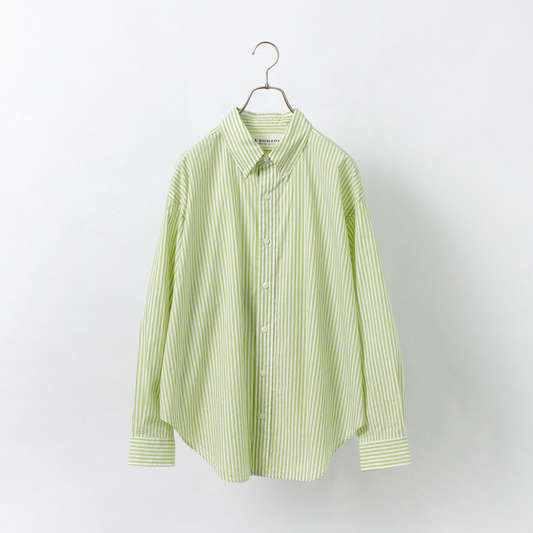 SHINZONE（シンゾーン） ダディシャツ ストライプ / レディース 長袖 柄 綿 コットン 23SMSBL05 DADDY SHIRT –  ROCOCO ONLINE STORE