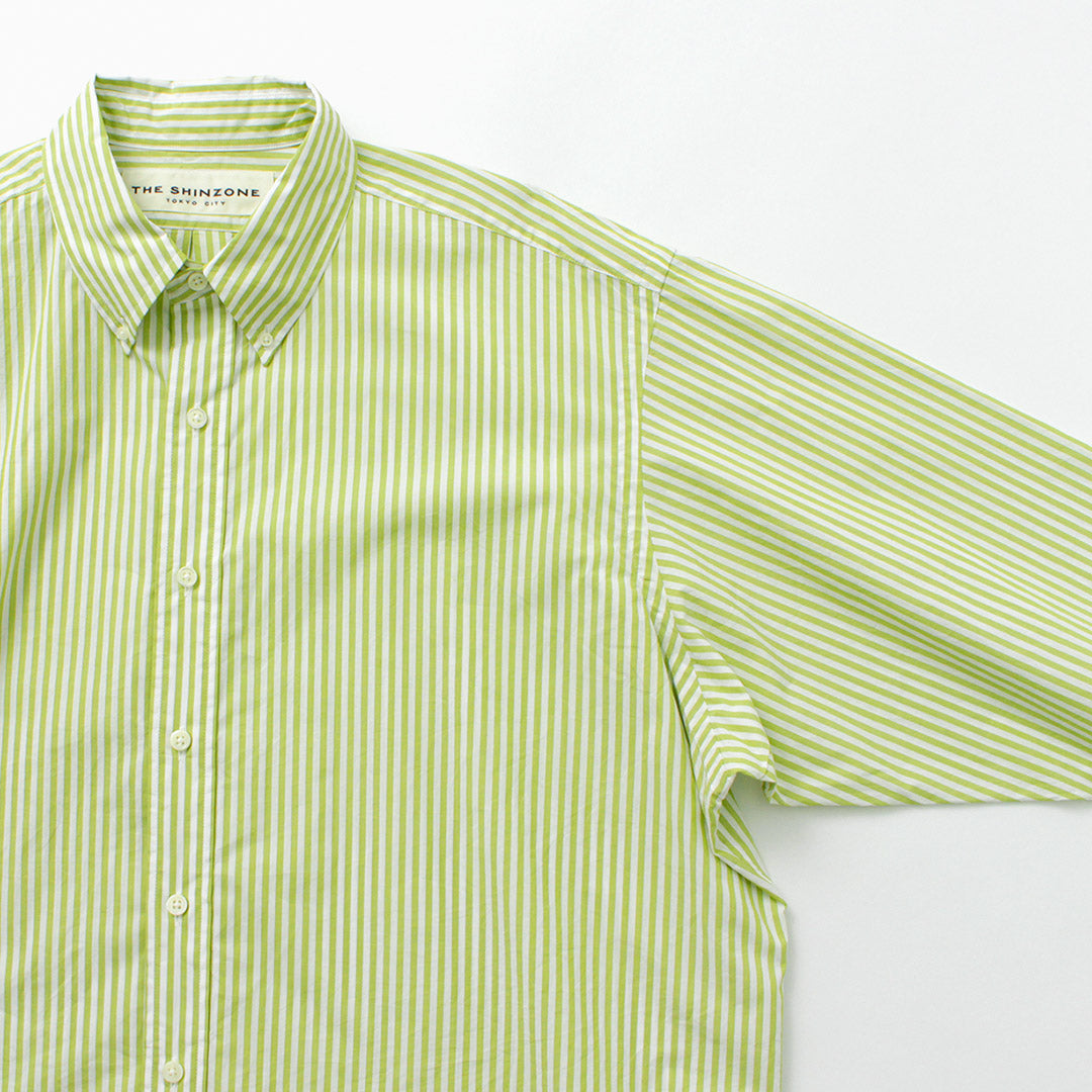 SHINZONE（シンゾーン） ダディシャツ ストライプ / レディース 長袖 柄 綿 コットン 23SMSBL05 DADDY  SHIRTS(STRIPE)