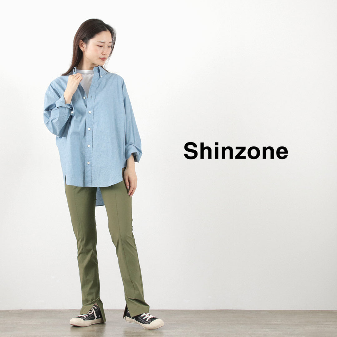 【期間限定20％OFF】SHINZONE（シンゾーン） スリットレギンス / レディース レギンスパンツ 10分丈 ストレッチ 伸縮 ナイロン  ポリウレタン 日本製 23SMSPA02 SLIT LEGGINGS